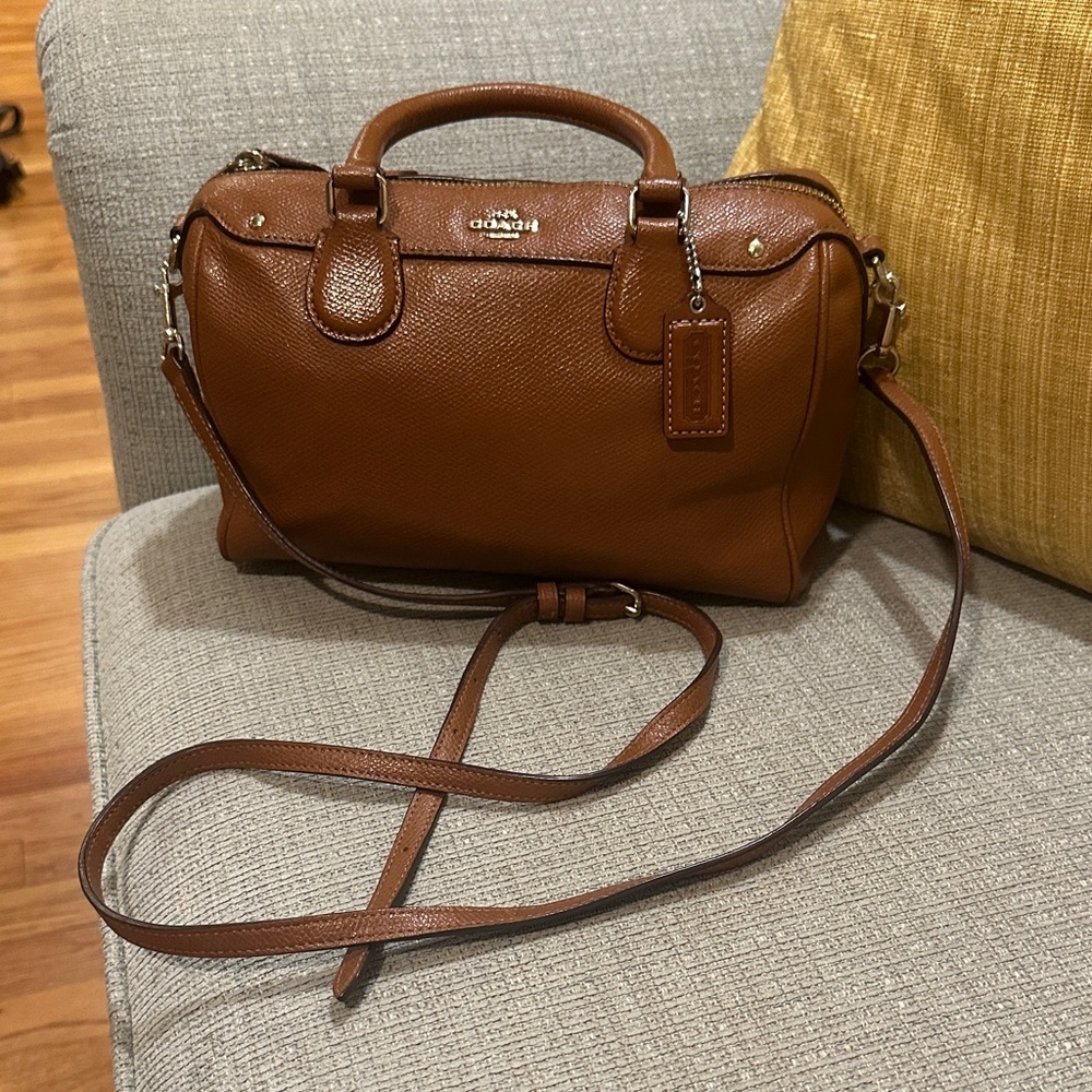 Coach Tan Leather Satchel